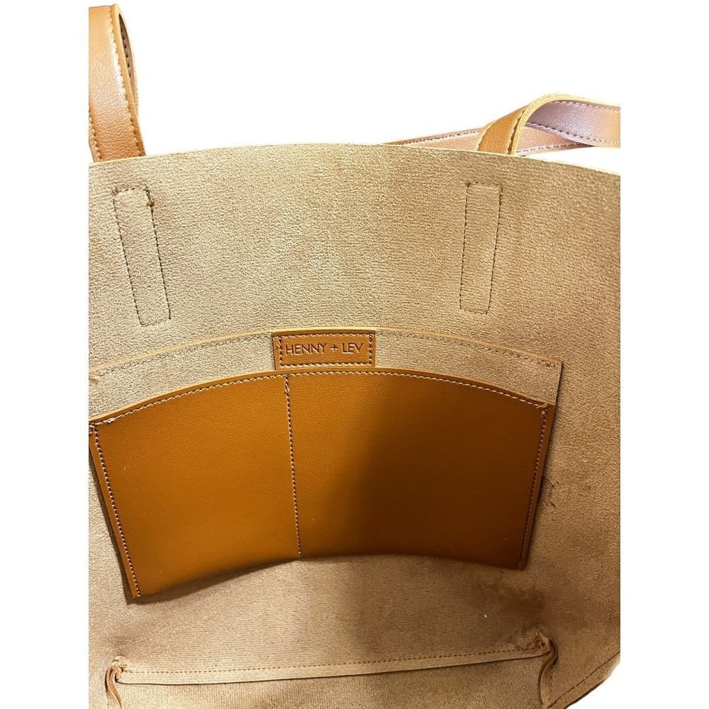 Henny + Lev Women's Tote Handbag Vegan Leather - Picture 8 of 10